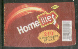 India HOME LITES Brand Safety Match Box Label # MBL144