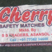 India CHEERY Brand Safety Match Box Label # MBL176