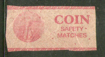 India COIN Brand Safety Match Box Label # MBL247