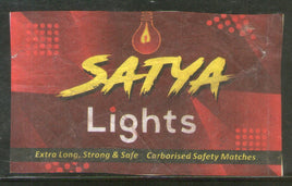 India SATYA Brand Big Safety Match Box Label # MBL277