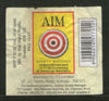 India AIM Brand Match Box Label # MBL291