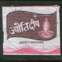 India JYOTI DEEP Brand Safety Match Box Label # MBL297