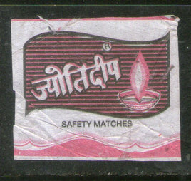 India JYOTI DEEP Brand Safety Match Box Label # MBL297