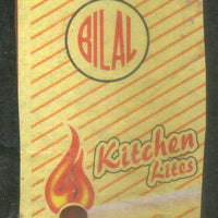 India BILAL Brand Safety Match Box Label # MBL303