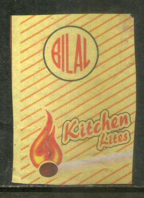 India BILAL Brand Safety Match Box Label # MBL303