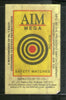 India AIM Brand Match Box Label # MBL30