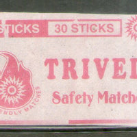India TRVEDI Brand Safety Match Box Label # MBL334