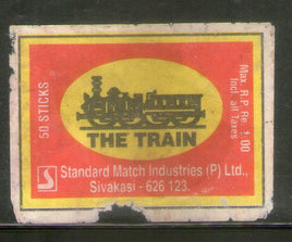 Étiquette de boîte d'allumettes de marque India TRAIN n° MBL335