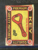 India KEY Brand Safety Match Box Label # MBL353