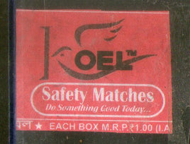 India KOEL Brand Safety Match Box Label # MBL356