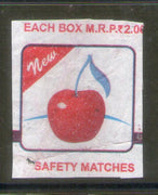 India APPLE Brand Safety Match Box Label # MBL359