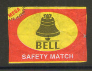 India BELL Brand Safety Match Box Label # MBL364