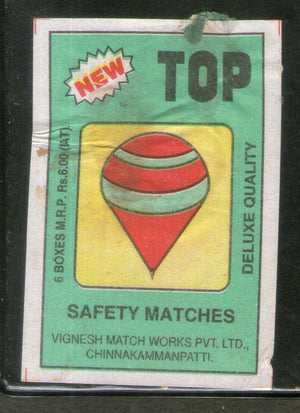 India TOP Brand Safety Match Box Label # MBL370