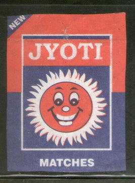 India JOYTI Brand Big Safety Match Box Label # MBL372