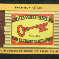 India CHAVI Brand Match Box Label # MBL377