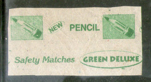 India PENCIL Brand Safety Match Box Label # MBL386