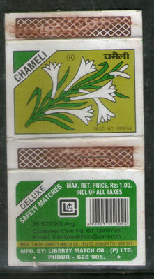 India CHAMELI Flower Brand Match Box Label # MBL400