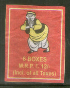 India NETA Brand Safety Match Box Label # MBL53