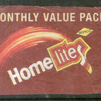 India HOME LITES Brand Safety Match Box Label # MBL58