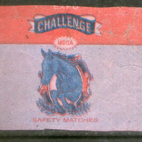 India CHALLENGE Brand Big Safety Match Box Label # MBL63