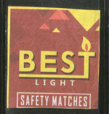 India BEST Brand Safety Match Box Label # MBL69