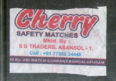 India CHEERY Brand Safety Match Box Label # MBL92