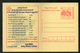 India 2006 Small Savings Schemes Telugu Meghdoot Post Card Postal Stationery # 272