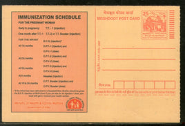 India 2007 Immunization Schedule Meghdoot Post Card Postal Stationery # 311