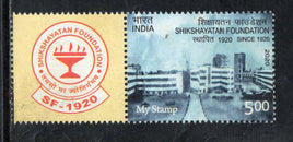 India 2020 Shikshayatan Foundation Architecture My stamp MNH # M35