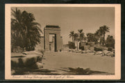 Egypt Karmak Gatrway & Temple of Khonsu View / Picture Post Card # PC094