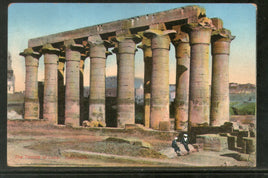 Egypt The Temple of Luxor Colonnade View / Picture Post Card # PC099