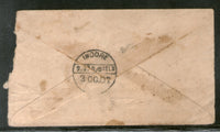 India 1907 ½An KEd PSE t.w. Cooper  T24d J-76/2OC canc Also Indore Cds # PH56