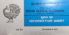 India 1983 National Children's Day Painting Phila-947 Blank Folder