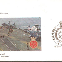 India 1986 INS Vikrant Naval Ship Phila-1033 FDC