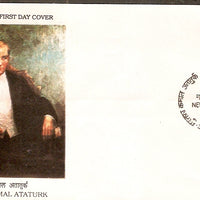 India 1989 Mustafa Kemal Ataturk Phila-1207 FDC