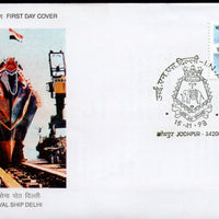India 1998 I. N. S. Delhi Naval Ship Phila-1652 FDC