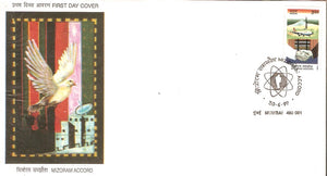 India 1999 Mizoram Accord Phila-1686 FDC