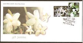 India 2008 Jasmine Flowers Fragrance Phila-2350-51 FDC