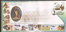 India 2011 Corps of Signals Military  Phila-2678 FDC