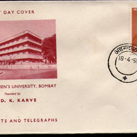 India 1958 Dr. Dhondo Keshav Karve Phila-331 FDC