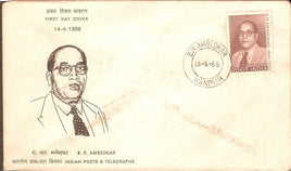 India 1966 15p Dr. B.R. Ambedkar Phila 428 FDC