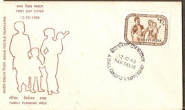 India 1966 15p Family Planning Phila-438 FDC