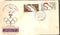 India 1968 XXI Olympic Games Mexico 2v Phila 467-68 FDC