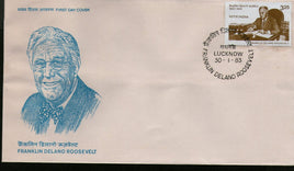 India 1983 Franklin Delana Roosevelt US President Phila-920 FDC