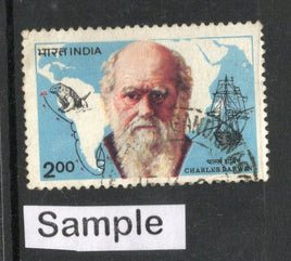 India 1983 Charles Darwin Phila-930 Used Stamp