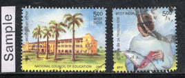 India 2010 Council of Education & Dr. Triguna Sen Phila-2669-70 Used Stamp Set # 241