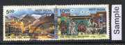 India 1999 Tabo Monastery in Lahul & Spiti Wall Painting Setenant Phila-1732 Used Set # 708