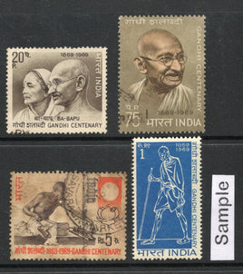 India 1969 Mahatma Gandhi Kasturba Gandhi Phila-496a Used Stamp Set