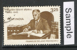 India 1983 Franklin D. Roosevelt US President Phila-920 Used Stamp