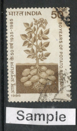 India 1985 Potato Research Agriculture Phila-1003 Used Stamp